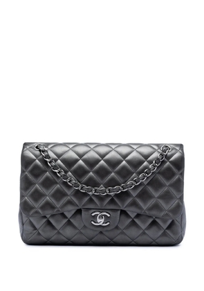 CHANEL Pre-Owned 2013-2014 Jumbo Classic Lambskin Double Flap shoulder bag - Grey