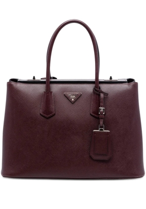 Prada Pre-Owned 2010-2025 Saffiano Cuir Turnlock Twin satchel - Red