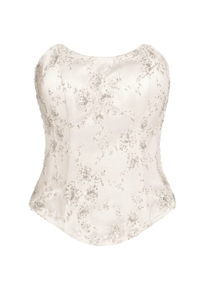 ALEXIA & ANTONIA embellished top - Neutrals
