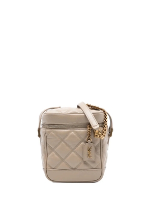 Saint Laurent Pre-Owned 2021 Grain de Poudre Quilted 80s vanity bag - Neutrals
