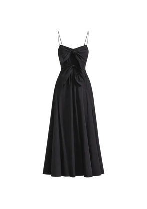 Derek Lam 10 Crosby Unity tie-front poplin dress - Black