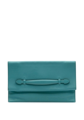 Hermès Pre-Owned 2015 Evercolor Pliplat clutch bag - Blue