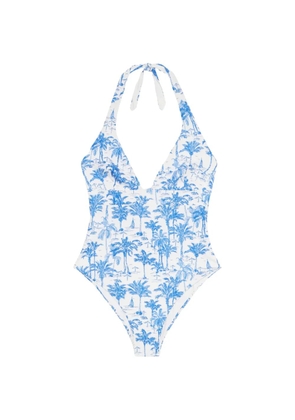 MC2 Saint Barth Marylin printed one-piece swimsuit - White
