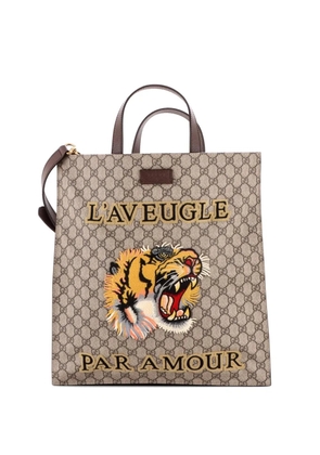 Gucci Pre-Owned Convertible Soft Open Printed GG Coated Canvas Tall tote bag - Brown