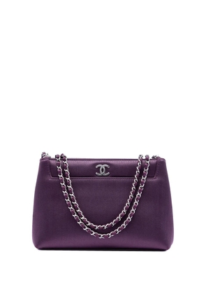 CHANEL Pre-Owned 2000-2002 Mini CC Satin Evening shoulder bag - Purple