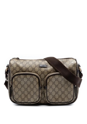Gucci Pre-Owned 2016-2025 GG Supreme Double Pocket crossbody bag - Neutrals