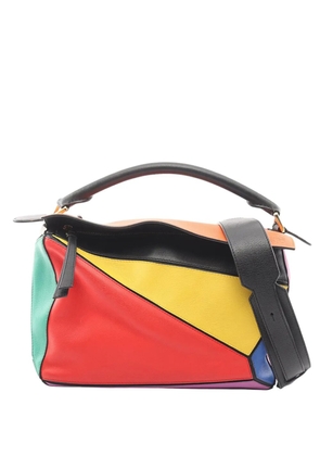 Loewe Pre-Owned 2010-2026 Medium Calfskin Rainbow Puzzle satchel - Multicolour