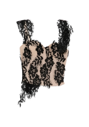 Giuseppe Di Morabito lace floral top - Neutrals