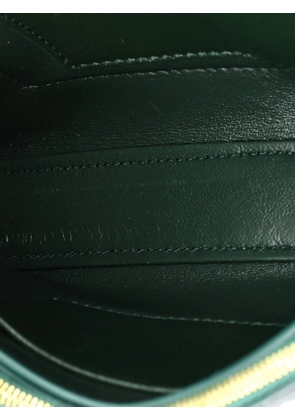Balenciaga Pre-Owned Hourglass Chain Wallet Crocodile Embossed Leather clutch bag - Green