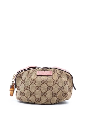 Gucci Pre-Owned 2000-2015 GG Canvas Bamboo Cosmetic pouch - Neutrals