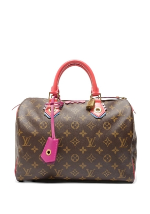 Louis Vuitton Pre-Owned 2015 Monogram Speedy 30 Totem Flamingo handbag - Brown