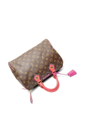 Louis Vuitton Pre-Owned 2015 Monogram Speedy 30 Totem Flamingo handbag - Brown