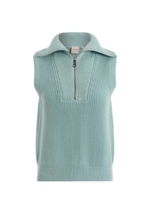 Varley zip knit top - Blue