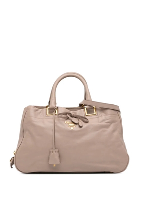 Prada Pre-Owned 2000-2025 Vitello Bow satchel - Neutrals