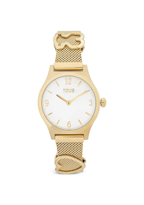 TOUS round-face 30mm watch - White