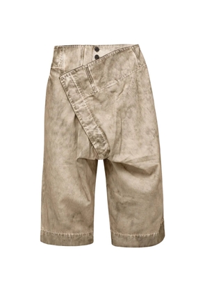 Vivienne Westwood Inferno washed asymmetric shorts - Neutrals