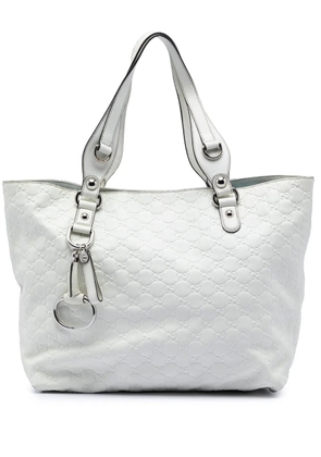 Gucci Pre-Owned 2016-2025 Medium Guccissima Icon Bit tote bag - White