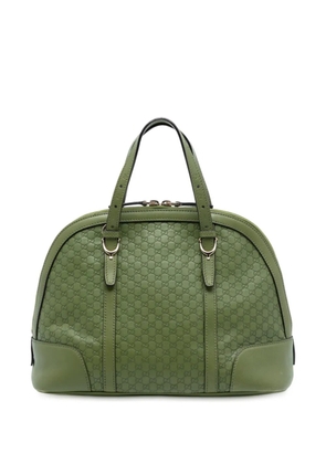 Gucci Pre-Owned 2016-2025 Small Microguccissima Nice Dome satchel - Green