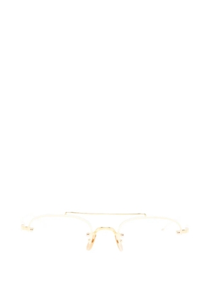Thom Browne Eyewear browline-frame glasses - Gold