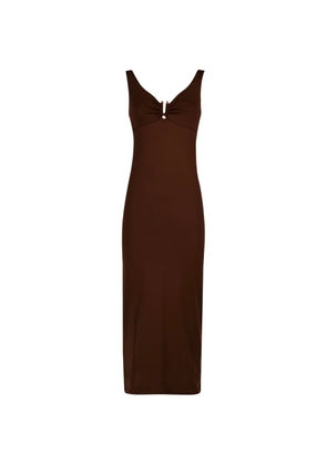 Fisico cutout dress - Brown