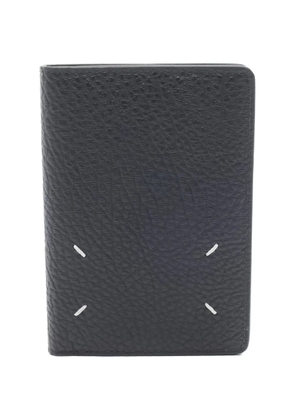 Maison Martin Margiela Pre-Owned stitched leather card holder - Black