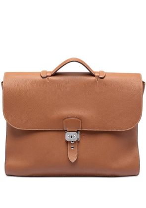 Hermès Pre-Owned 2015 Togo Sac a Depeches 41 business bag - Brown