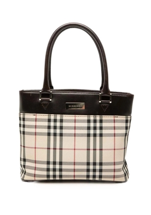 Burberry Pre-Owned 2000-2017 House Check Canvas tote bag - Neutrals