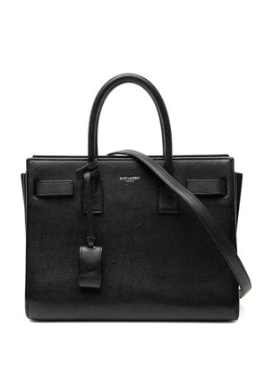 Saint Laurent Pre-Owned 2015 Baby Leather Sac De Jour satchel - Black