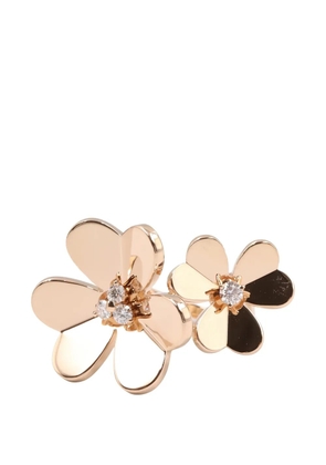 Van Cleef & Arpels Pre-Owned 2010s flower-shape diamond ring - Pink