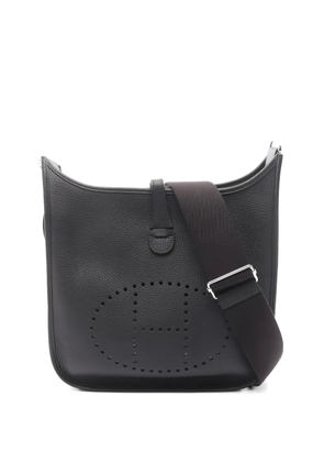 Hermès Pre-Owned 2022 PM Evelyne III leather shoulder bag - Black