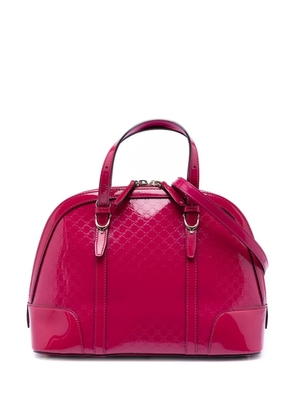 Gucci Pre-Owned 2016-2025 Small Microguccissima Patent Nice Dome satchel - Pink