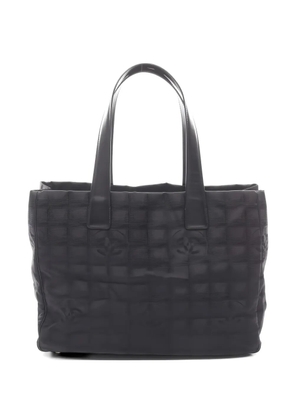 CHANEL Pre-Owned 2004-2005 MM New travel line patterned tote bag - Black