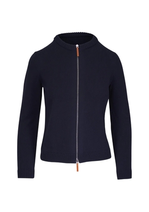 Lafayette 148 zip-up knitted cardigan - Blue