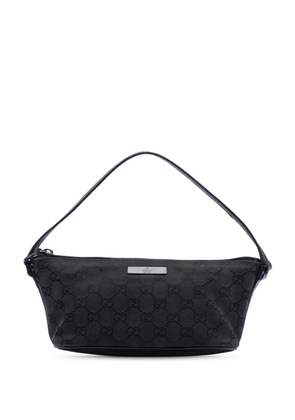 Gucci Pre-Owned 2000-2015 GG Canvas Boat shoulder bag - Black