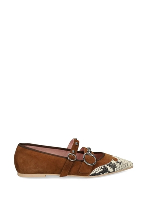 Pretty Ballerinas Paris leather ballet flats - Brown