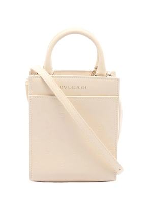Bvlgari Pre-Owned 2010-2026 Leather Mini Logo Infinitum satchel - Neutrals