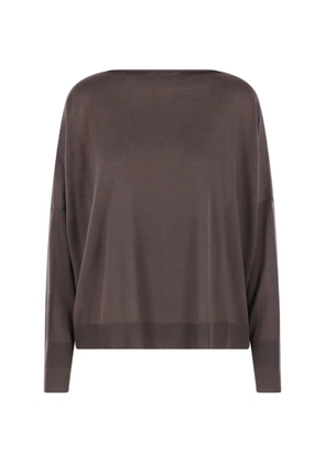 Dusan boat-neck sweater - Purple