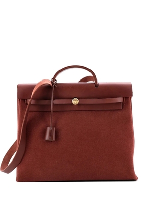 Hermès Pre-Owned Herbag Toile and Leather MM satchel - Red