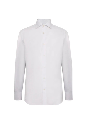 Boggi Milano dobby windsor-collar shirt - White