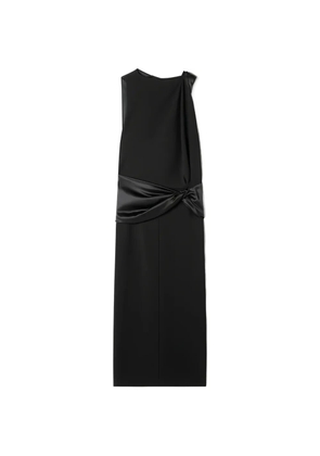 Lanvin knot detail midi dress - Black