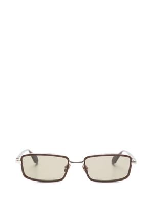GIGI STUDIOS Mariel rectangle-frame sunglasses - Brown