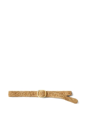 Veronica Beard raffia loop belt - Neutrals