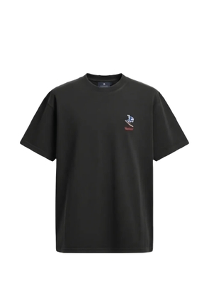 ALBERTO BRESCI embroidered short-sleeve T-shirt - Black