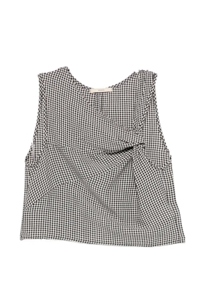 Sessùn Luma gingham top - Black