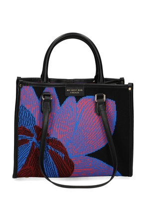 MY BEST BAG floral tote bag - Black