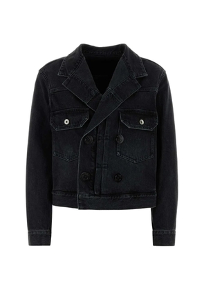sacai double-breasted jacket - Black