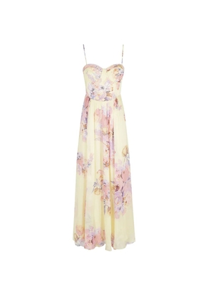 Hemant And Nandita Kysha floral midi dress - Yellow