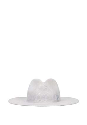 Ruslan Baginskiy wide brim raffia hat - White