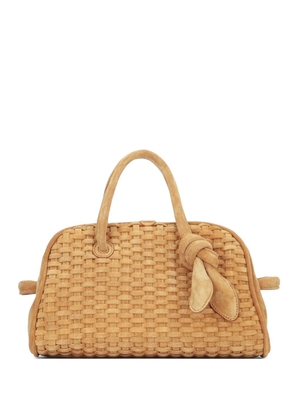 Jacquemus woven knot detail tote bag - Neutrals