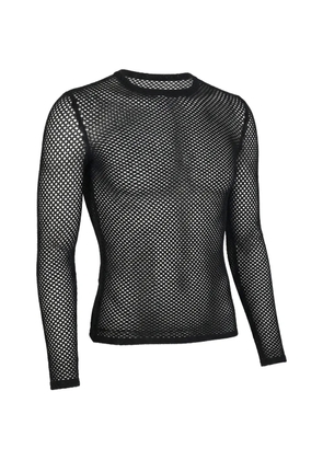 Valentino Garavani fishnet long-sleeved sweater - Black